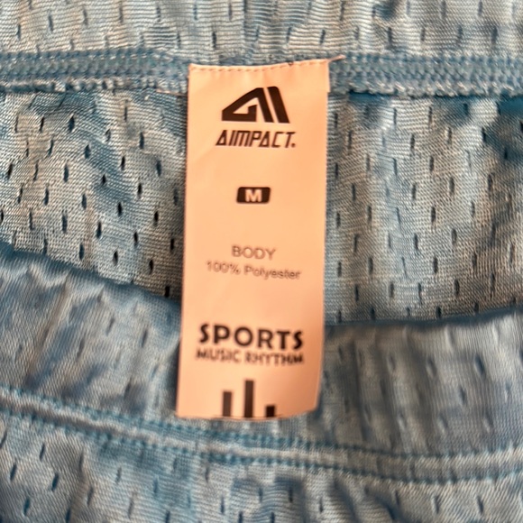 Blue and Red Athletic Shorts w/drawstring - Picture 2 of 3